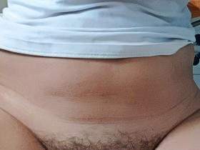 Good morning, poop fell into the toilet