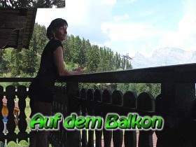 Auf dem Balkon