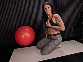 On the yoga mat