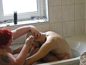Head, face and cock shaved 3