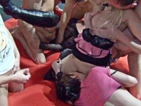 Extreme German-Dutch Lust Triangle! Mega bareback gangbang! Part 3 - Bitterballen and a creamy slice!