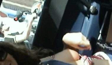 oben ohn emit Auto unterwegs un sdie Jungs angemacht