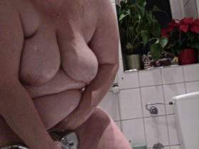 Voyeur cam while showering