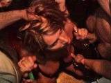 Sani, Susi and Natasche having a gangbang in the club