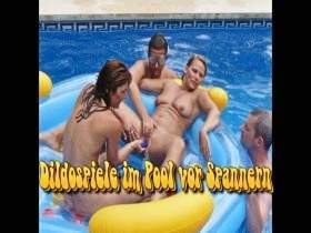 Dildo games in the pool before tensioners