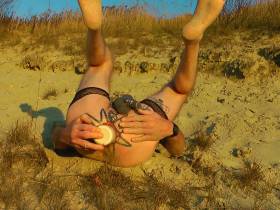 In the sand