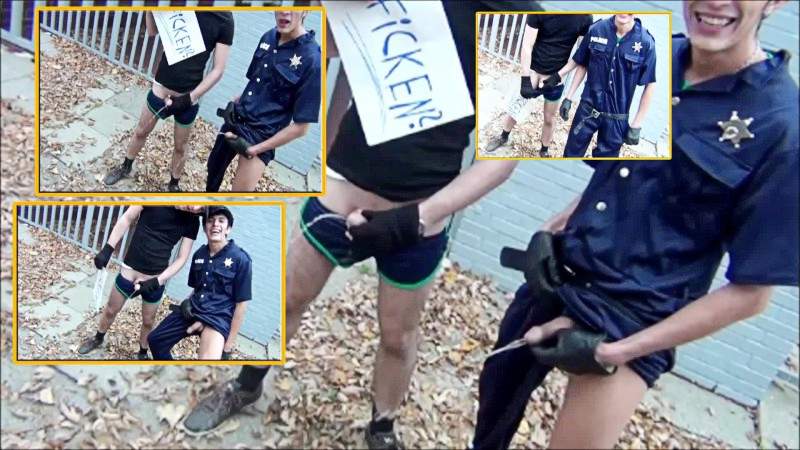 Amateur crunchboy uniform outdoor