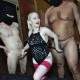 NASTY MITGET NYMPH IS HUNGRY FOR COCKS – BAREBACK GANGBANG