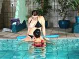 FICK AND FOTZENGEIL IN THE INDOOR POOL