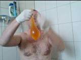 The condom piss shower ** NS fun **
