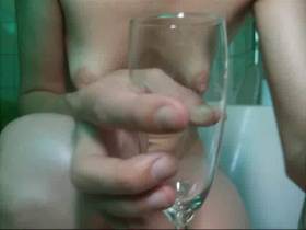 *******ne glass filled