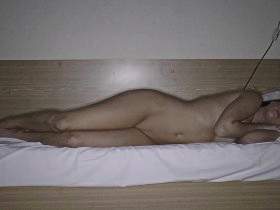 This is what happens when you lie naked in bed in a hostel!