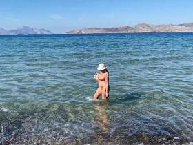 Bikini Walk am Strand