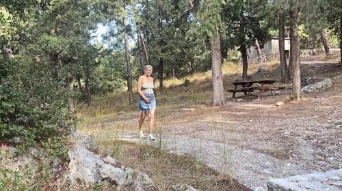 Einfach an einem Rastplatz Gepisst