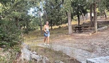 Einfach an einem Rastplatz Gepisst