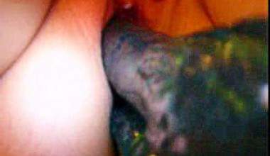 Doppeldildo anal und Muschi