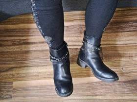 submissively lick the boots clean