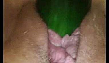 Mit der Gurke