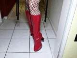 My red patent leather boots(without sound)
