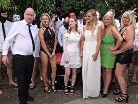 The totally kinky wedding orgy without condoms