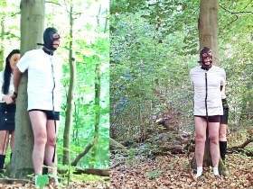 Filled with piss in the forest and jerked off