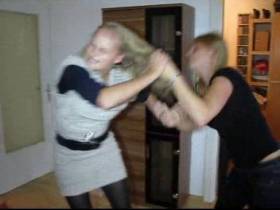 Catfight in the apartment