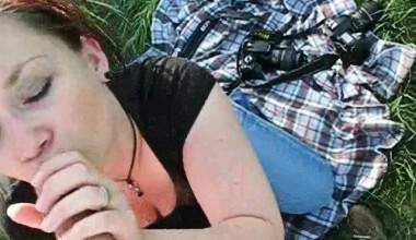 Ihn im Park zum Orgasmus lutschen