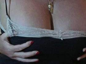hot tits kneading in nightgown
