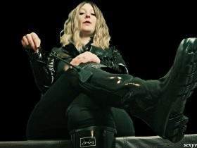 Licking rubber boots - a great honor