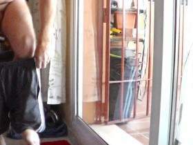 John is Peeing all over the Window
