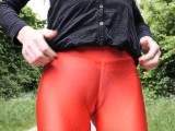 My red leggings