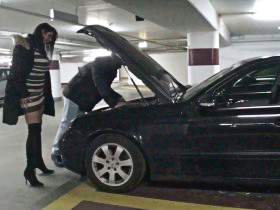 Vorschaubild vom Privatporno mit dem Titel "Pannenhilfe mit Happy End" von Busen-Maus