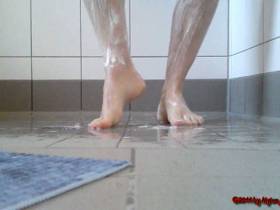 Feet in the shower