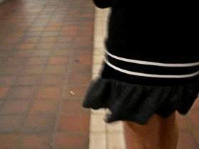 Flashing in the tunnel and Outdoor ... looks to me under my skirt!