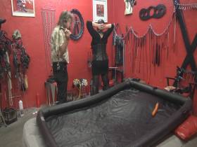 Slave gets whip and paddle part 1