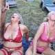 Mega outdoor piss orgy! 20 men filled us with piss! Part 3