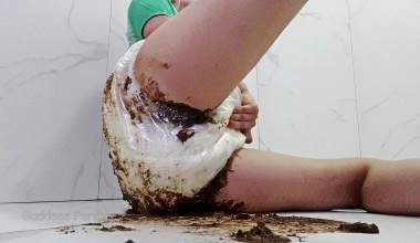 Messy Diaper Ruined Panties