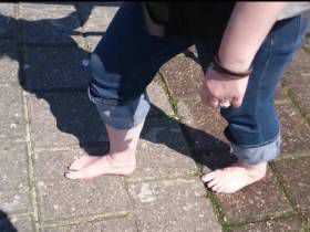 North Sea - Test barefoot ** ** foot fetish