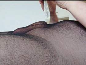 Fun with stranger Used condom in pantyhose 1