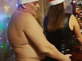 Snow Maiden and Santa Claus