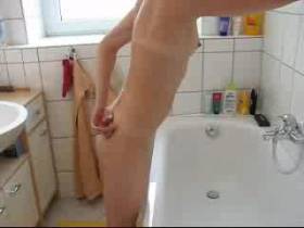 ****** cleans naked