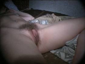 Filmed while ****** - red-haired bitch with hairy pussy