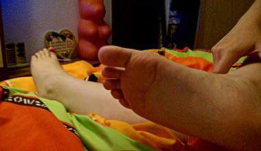 SexyAmyX - Footjob Fuß Massage POV
