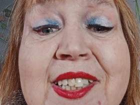 Licking the juice off the dildo (portrait format!)