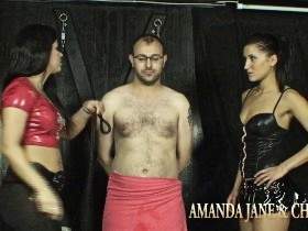 2 Dominas Do Perverse Games With Slaves - Part 1 Of 3