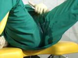 In the operating room pissing pants - super wet