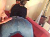 GGGG - pissing licked - - waxed - sprayed - high waist jeans Dirty Talk