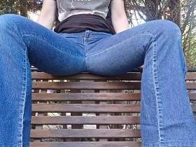 User request - I pee in my blue 90s jeans