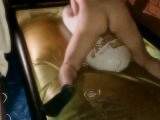 Fucking Asuka anime inflatable love pillow with onahole on waterbed