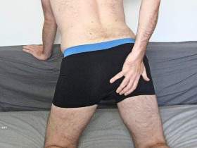 Posing in my new boxer shorts